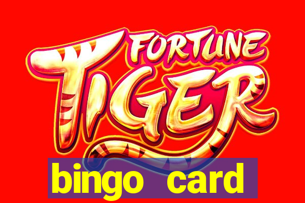 bingo card generator with pictures